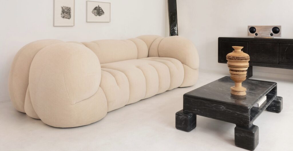 La Poltronoa XL in situ in a living room